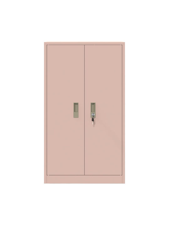 Ντουλάπι Γραφείου Μεταλλικό Ροζ 60x40x90cm