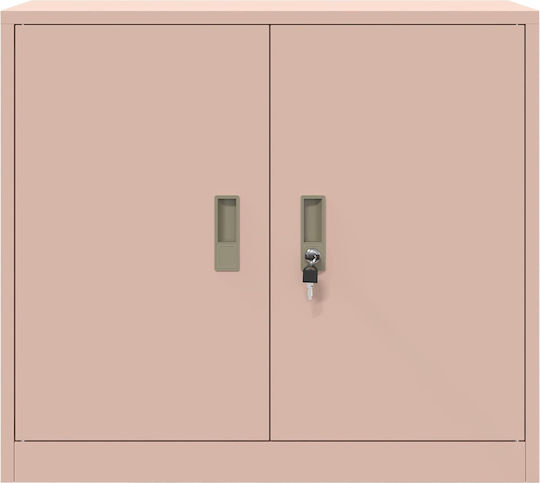 Ντουλάπι Γραφείου Μεταλλικό Ροζ 80x40x70cm