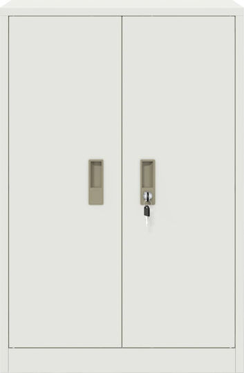 Ντουλάπι Γραφείου Μεταλλικό Λευκό 60x40x90cm