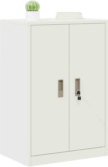 Ντουλάπι Γραφείου Μεταλλικό Λευκό 60x40x90cm