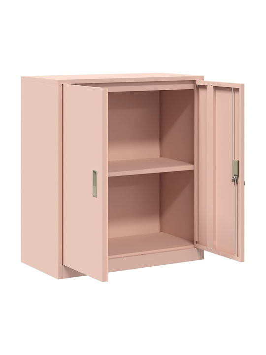 Cabinet de Birou Metalic Pink 80x40x90cm