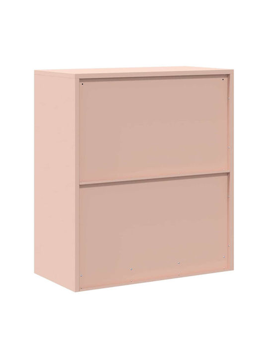 Cabinet de Birou Metalic Pink 80x40x90cm