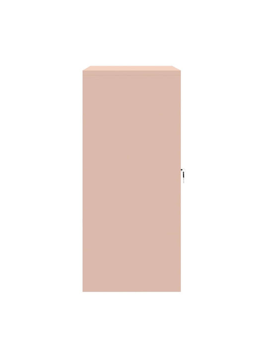 Cabinet de Birou Metalic Pink 80x40x90cm