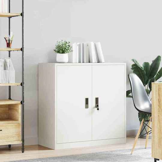 Метален Бюро Шкаф Бял 90x40x90см
