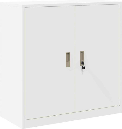 Метален Бюро Шкаф Бял 90x40x90см