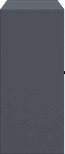 Ντουλάπι Γραφείου Μεταλλικό Ανθρακί 90x40x90cm