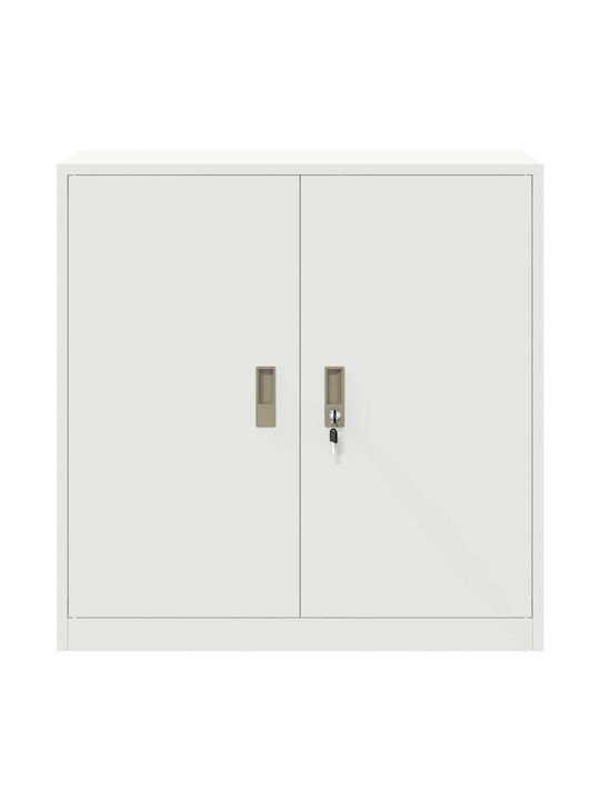 Cabinet de Birou Metalic Alb 90x40x90cm