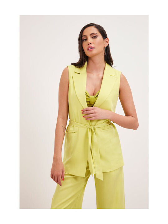 Camber Women's Blouse Corset with Straps Green