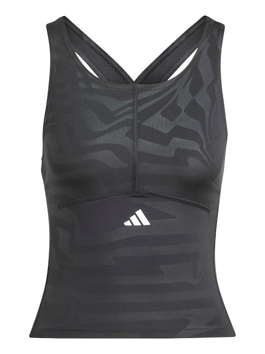 Techfit Women's Athletic Crop Top Sleeveless Fast Drying Black