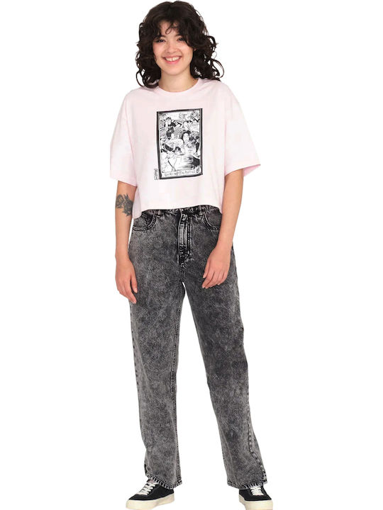 Drumstone Tee Γυναικείο T-shirt Λιλά