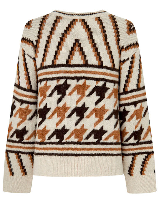 E1 Drop 3a Deanna Women's Long Sleeve Beige Sweater