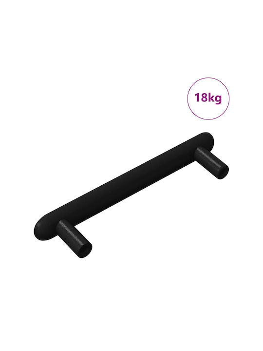 vidaXL Knob Furniture made of Metallic Black 864729 1pcs