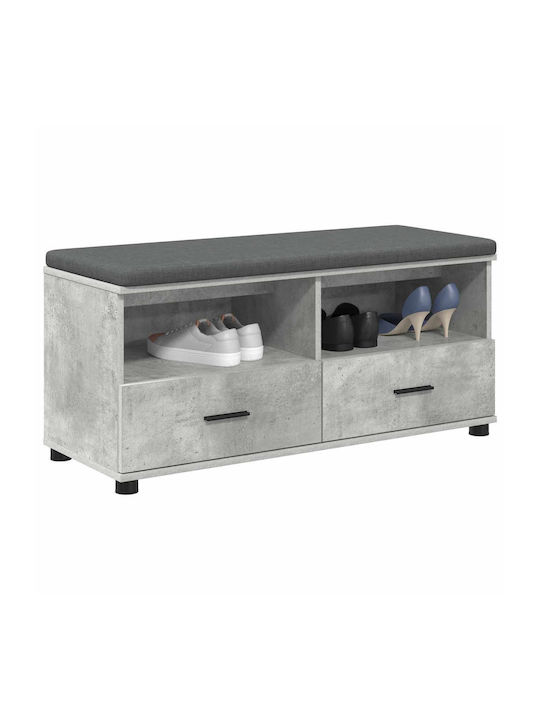 Eingangsmöbel mit Bank Gray 100x38x46cm
