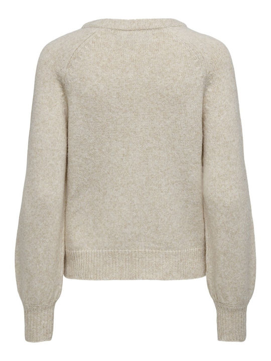 Life Damen Langarm Pullover Beige