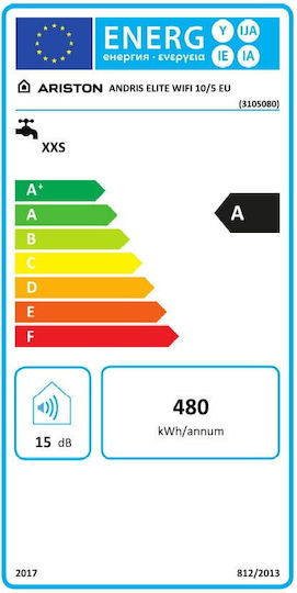 Ariston Andris Boilere electrice 10lt Sticlă Vertical 1.2kW