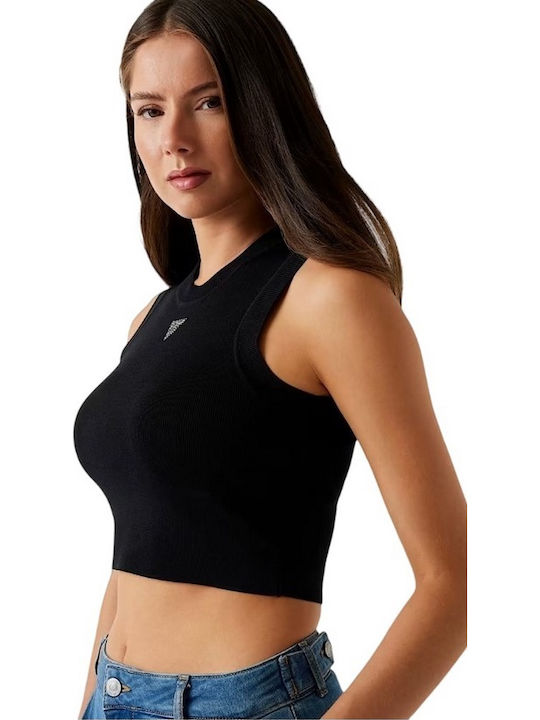 Women's Summer Blouse Sleeveless Black