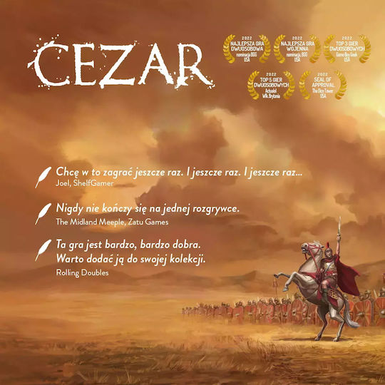Board Game Caesar for 1-2 Players 14+ Years Old (PL) Nasza Ksiegarnia