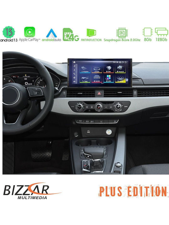 Bizzar Car Audio System for Audi A4 / A5 2023 (Bluetooth/USB/AUX/WiFi/GPS/Apple-Carplay/Android-Auto/CD) with Touch Screen 10.25"