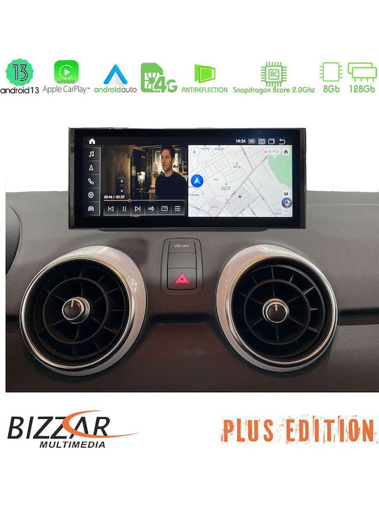 Bizzar Car Audio System for Audi A1 2010-2018 (Bluetooth/USB/AUX/WiFi/GPS/Apple-Carplay/Android-Auto/CD) with Touch Screen 10.25"