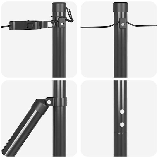 vidaXL Draht für Gartenzaun aus Stahl 3.2x3.2cm 52Stück Gray