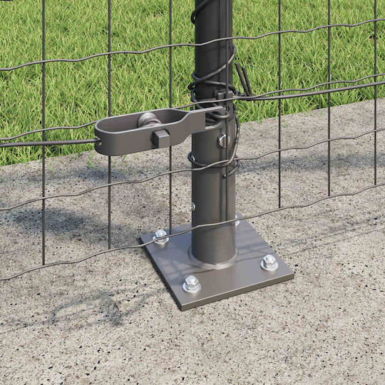 vidaXL Draht für Gartenzaun aus Stahl 3.2x3.2cm 52Stück Gray