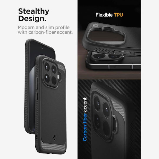 Spigen Umschlag Rückseite Silikon 2mm Schwarz (Xiaomi 15T Pro)