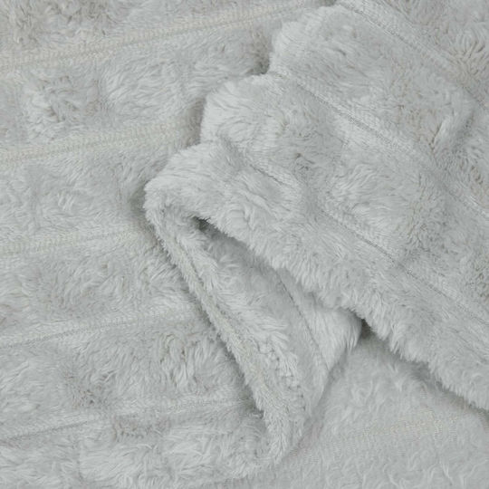 vidaXL Ριχτάρι Πολυθρόνας Fleece 150x130εκ. Γκρι