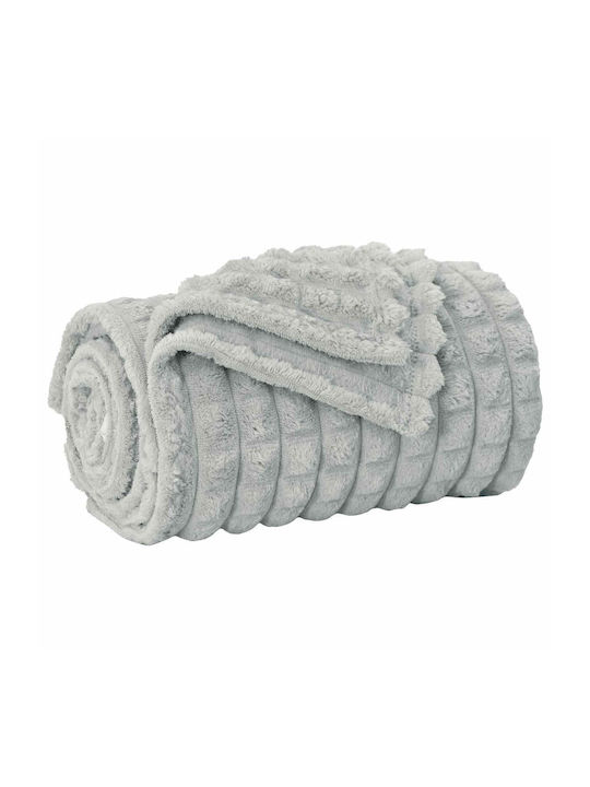 vidaXL Ριχτάρι Πολυθρόνας Fleece 150x130εκ. Γκρι