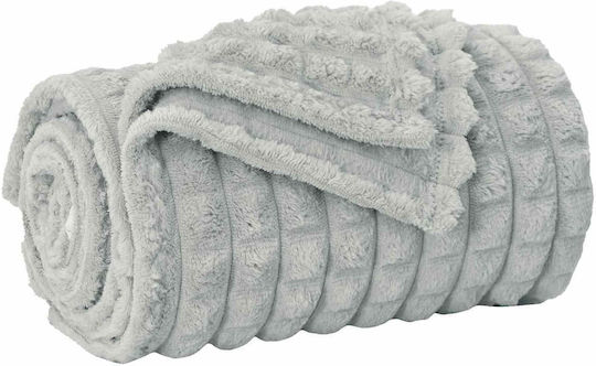 vidaXL Ριχτάρι Πολυθρόνας Fleece 150x130εκ. Γκρι