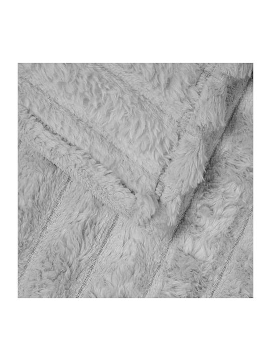 vidaXL Ριχτάρι Πολυθρόνας Fleece 150x130εκ. Γκρι
