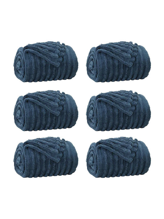 vidaXL Decken & Couchdecken Sesselüberwurf Fleece 150x130cm Dunkelblau