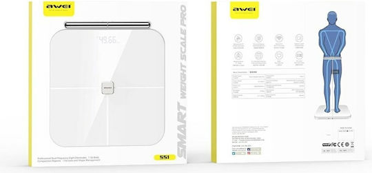 Awei Smart Bathroom Scale with Bluetooth White