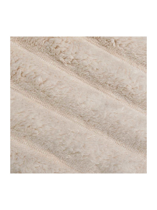 vidaXL Ριχτάρι Πολυθρόνας Fleece 200x150εκ. Μπεζ 42016866