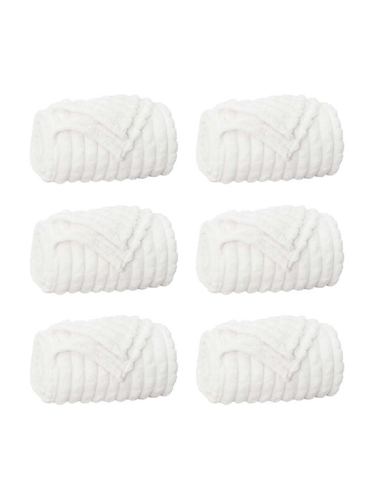 vidaXL Throws & Couch Blankets Armchair Throw Fleece 200x150cm White
