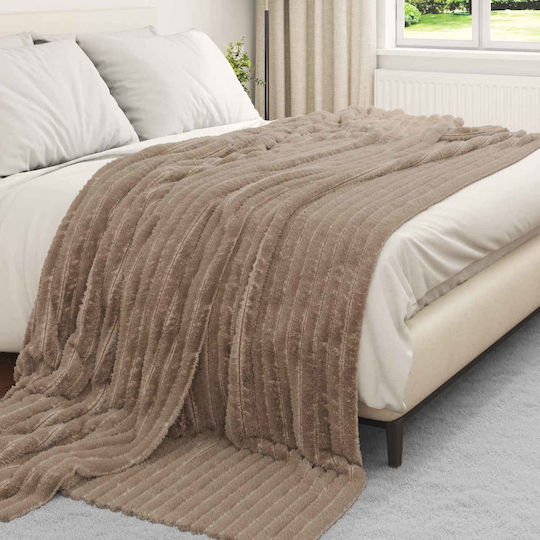 vidaXL Decken & Couchdecken Sesselüberwurf Fleece 240x220cm Giraffe
