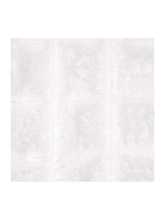 vidaXL Throws & Couch Blankets Armchair Throw Fleece 200x150cm White