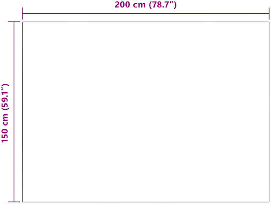 vidaXL Ριχτάρι Πολυθρόνας Fleece 200x150εκ. Βεραμάν Κόκκινο