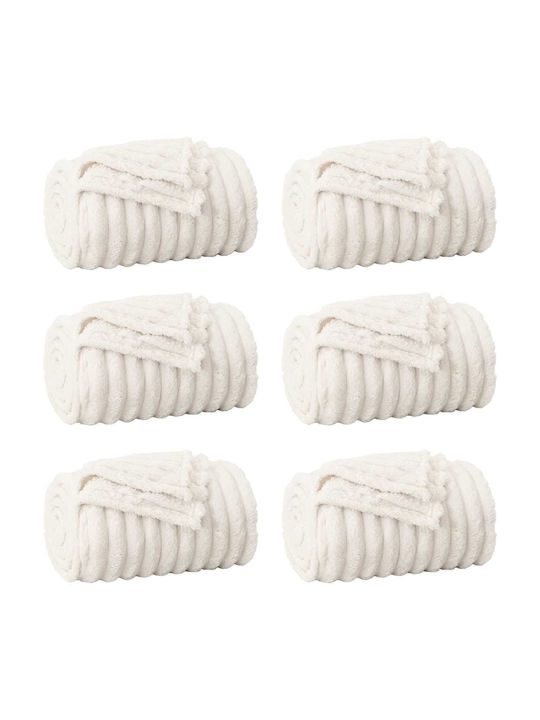 vidaXL Ριχτάρι Πολυθρόνας Fleece 150x130εκ. Κρεμ