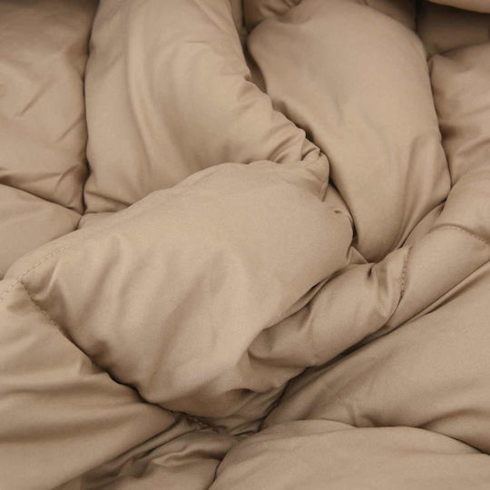 vidaXL Superbettdecke 220x200cm Taupe