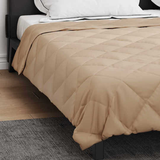 vidaXL Superbettdecke 220x200cm Taupe