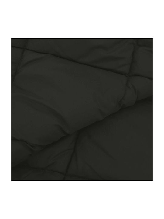 vidaXL Одеяло Двойно 220x140см Черно