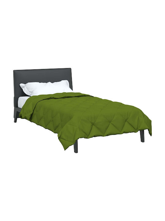 vidaXL Super King Blanket 220x140cm Green
