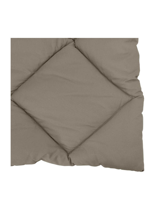 vidaXL Κουβέρτα Διπλή 200x140εκ. Ανοιχτό Γκρι