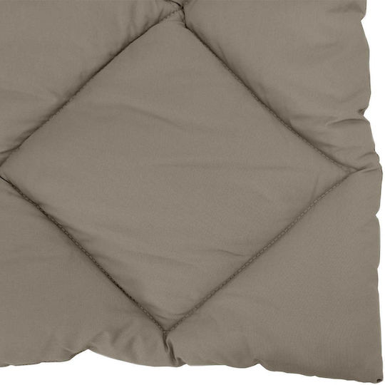 vidaXL Κουβέρτα Διπλή 200x140εκ. Ανοιχτό Γκρι