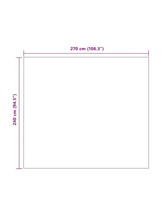 vidaXL Fleece Decke King Size 270x240cm Türkis Rot