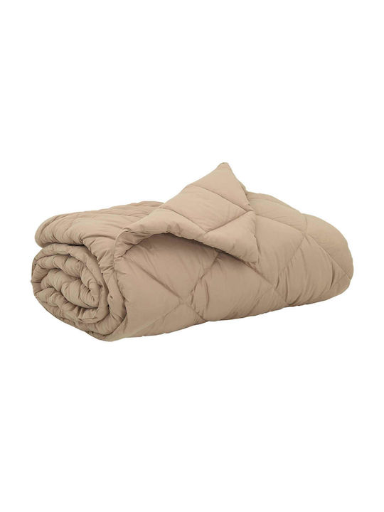 vidaXL Duvet Cover Double 200x200 Taupe #