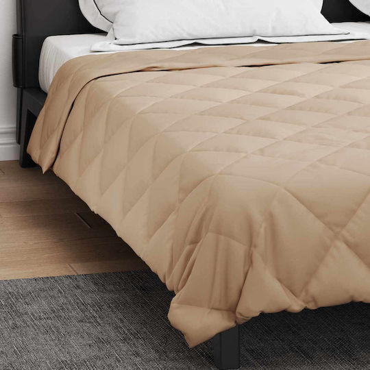 vidaXL Παπλωματοθήκη Διπλή 200x200 Taupe #