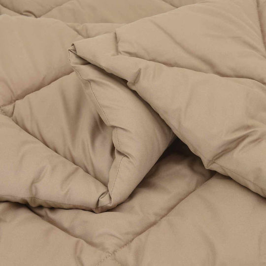 vidaXL Duvet Cover Single 140x200 Taupe #