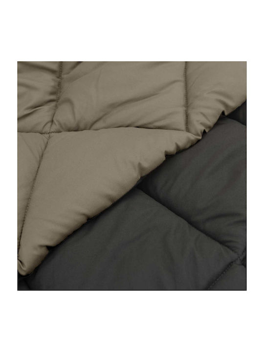 vidaXL Duvet Cover Single 135x200 Light Grey, Anthracite