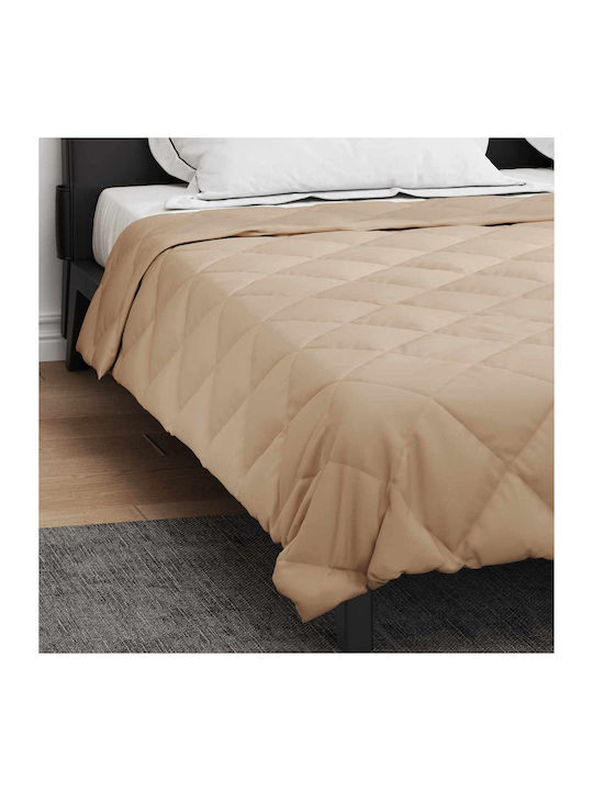 vidaXL Плик за Завивка Кинг Сайз 220x200 Taupe